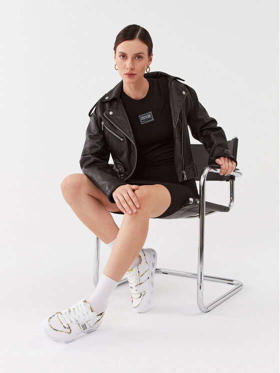 Versace Jeans Couture Versace Jeans Couture Haljina za svaki dan 75HAOT12 Crna Slim Fit