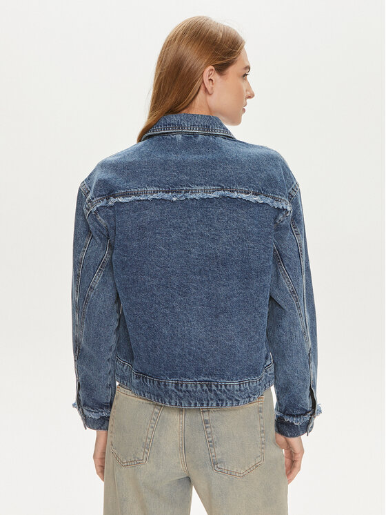 Pieces Pieces Kurtka jeansowa Alfi 17148808 Niebieski Regular Fit