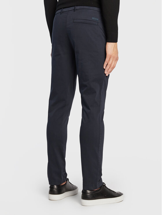 Pantaloni chino K10K109914 Blu scuro Slim Fit