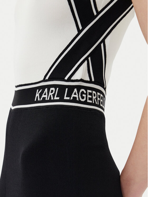 KARL LAGERFELD KARL LAGERFELD Kombinezon A2W13021 Crna Slim Fit