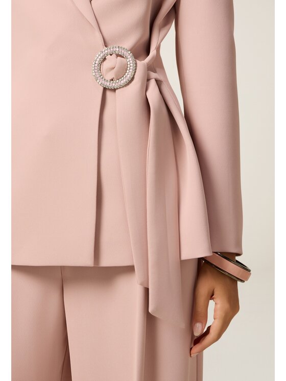 Oltre Oltre Giacca di transizione Q791R104578N006 Rosa Baggy Fit