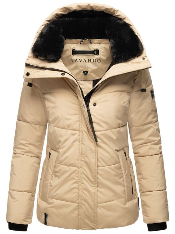 Navahoo Navahoo Kurtka zimowa Sag ja Beżowy Casual Fit