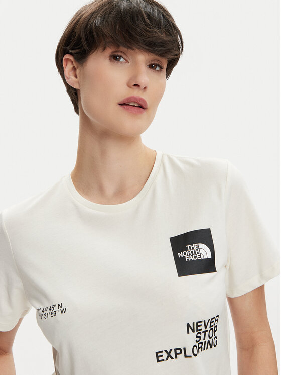 The North Face The North Face Treniņkrekls Foundation Coordinates NF0A882W Écru Regular Fit