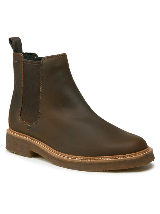 Clarks Clarks Kotníková obuv s elastickým prvkem Clarkdale Easy 261735327 Hnědá