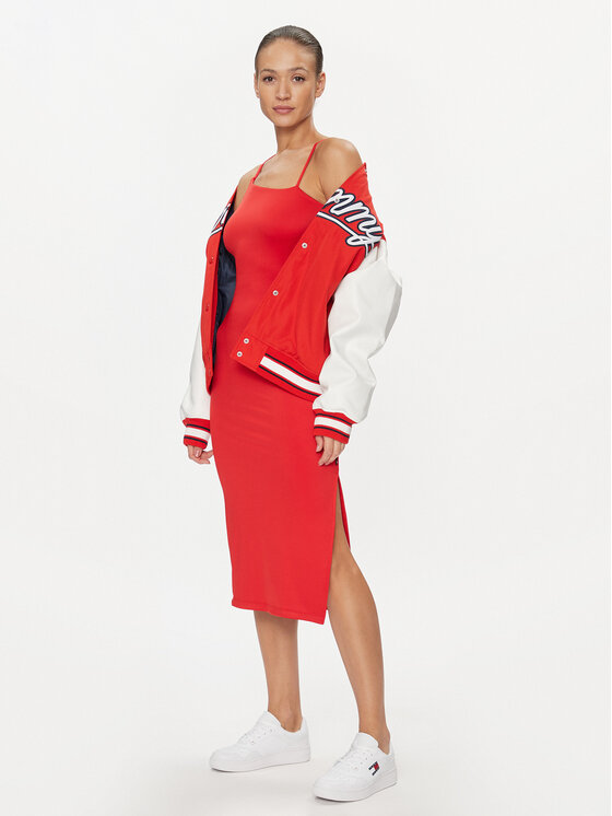 Tommy Jeans Tommy Jeans Suvekleit Bodycon DW0DW17425 Punane Slim Fit