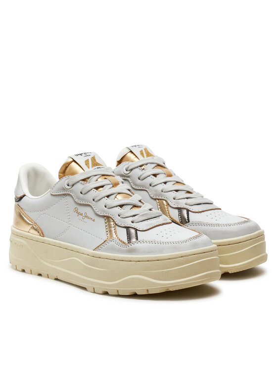 Pepe Jeans Pepe Jeans Sneakersy Kore Club W PLS00021 Bílá