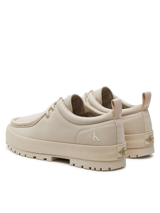 Calvin Klein Jeans Calvin Klein Jeans Mocasini Lugged Hybrid Apron Laceup C In YM0YM01140 Écru