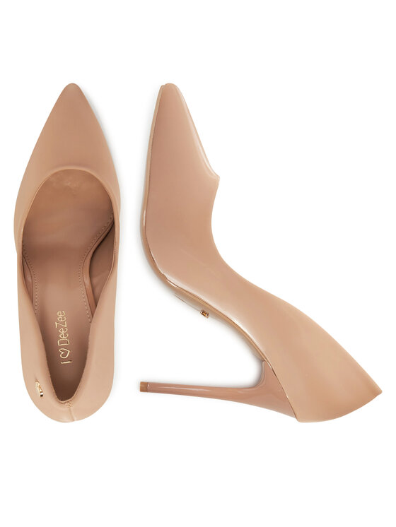 DeeZee DeeZee Pantofi cu toc subțire AB2-4503 Bej