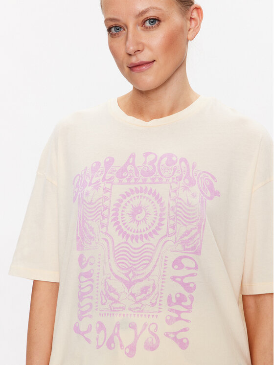 T-shirt Future Is Bright EBJZT00112 Beige Relaxed