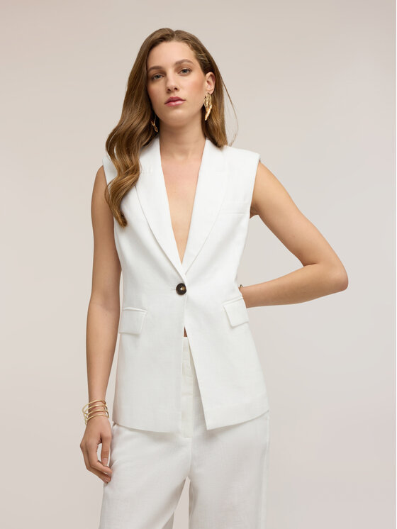 Motivi Motivi Marynarka L023Q000088N011 Biały Regular Fit