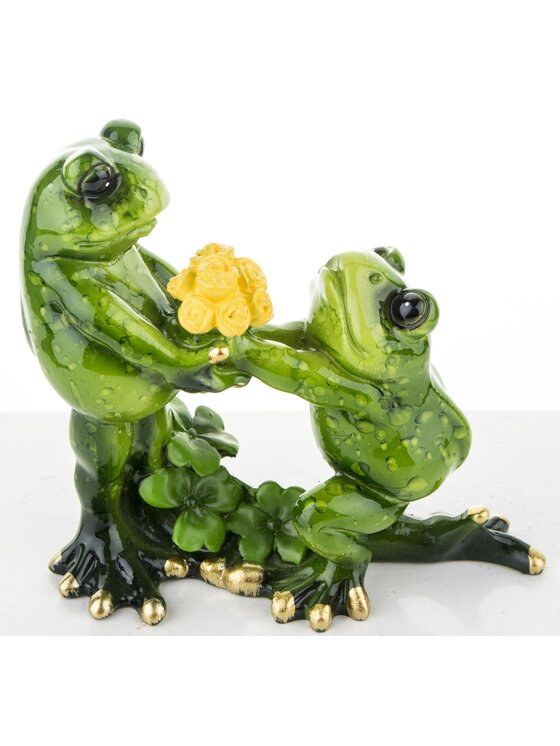 MIAhome MIAhome Figurka para żabek 11x11x4,5 cm PROPOSTA Zielony