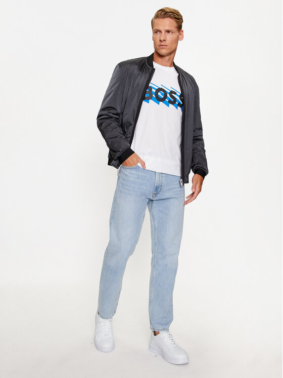 BOSS Boss T-särk Teebossrete 50495719 Valge Regular Fit