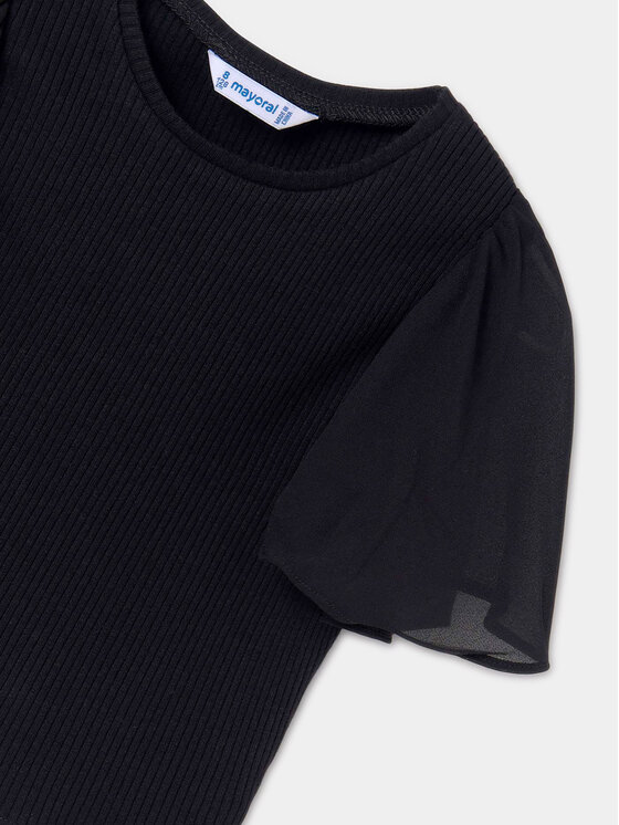 Mayoral Mayoral Bluza 6004 Črna Slim Fit