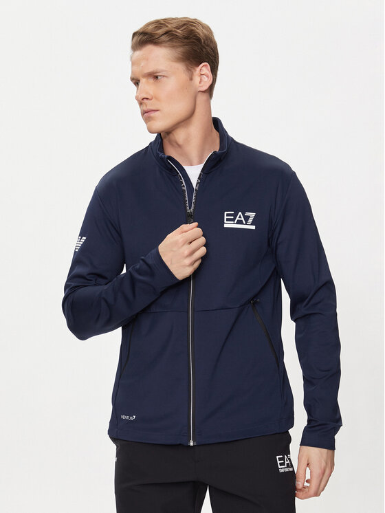 EA7 Emporio Armani EA7 Emporio Armani Felpa 3DPM89 PJUFZ 1554 Blu scuro Regular Fit