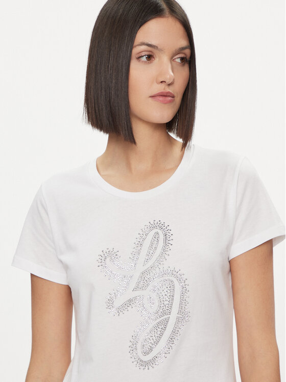 Liu Jo Liu Jo T-krekls WA4051 JS923 Balts Regular Fit
