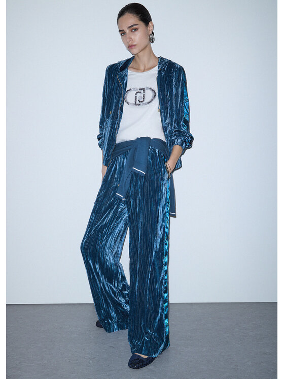 Liu Jo Liu Jo Pantaloni di tessuto TF6099T094AX0778 Azzurro chiaro Regular Fit