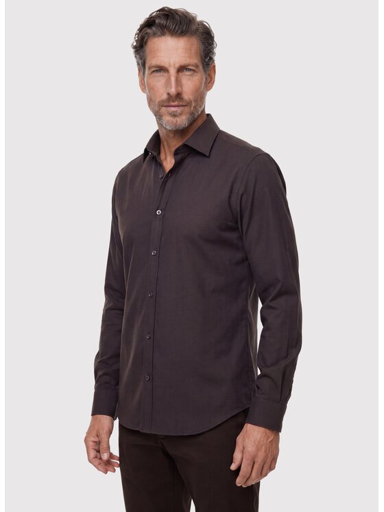 Pako Lorente Pako Lorente Koszula P26WF-1X-002 Brązowy Slim Fit