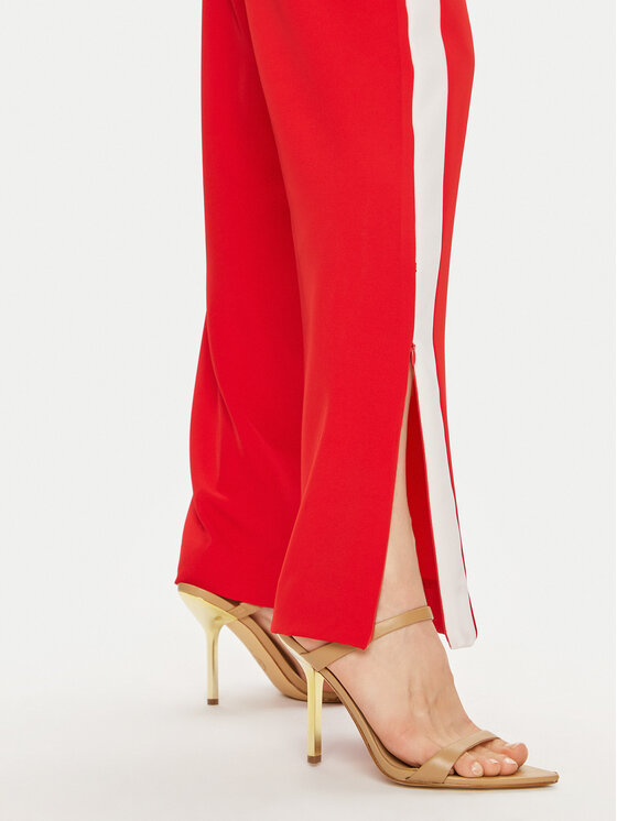 Maryley Maryley Pantaloni di tessuto 24EB583/04FI Rosso Regular Fit