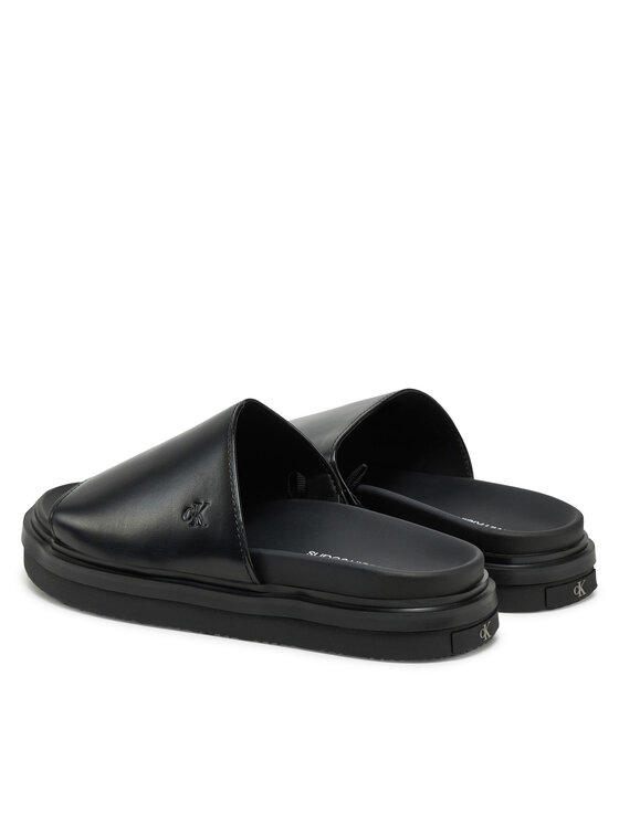 Calvin Klein Jeans Calvin Klein Jeans Şlapi Flat Molded Sandal Slide YW0YW01710 Negru