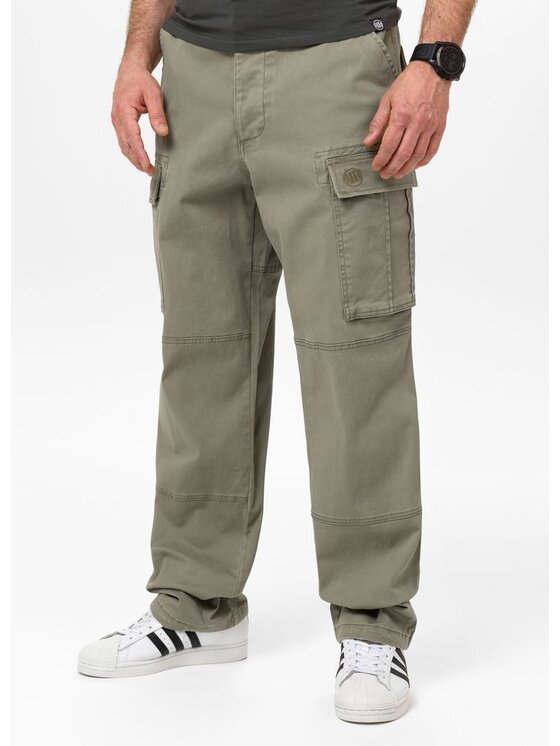 PITBULL PITBULL Spodnie dresowe Spodnie męskie bojówki SCOTT 36/32 Szary Regular Fit