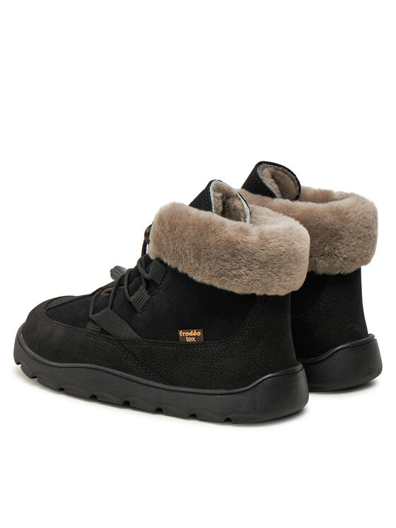 Froddo Froddo Gležnjače Zeru Tex Cosy Barefoot G3110258-5 S Crna