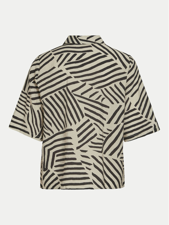 Vila Vila Camicia Sasja 14102850 Beige Loose Fit