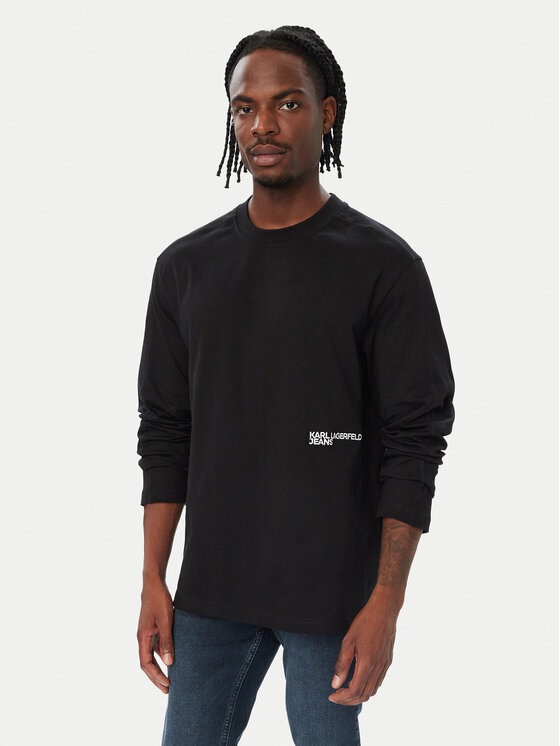Karl Lagerfeld Jeans Karl Lagerfeld Jeans Longsleeve B4M17036 Μαύρο Regular Fit