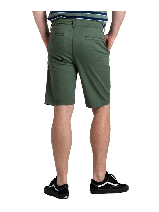 Lee Lee Pantaloncini di tessuto Regular Chino Short Verde Slim Fit