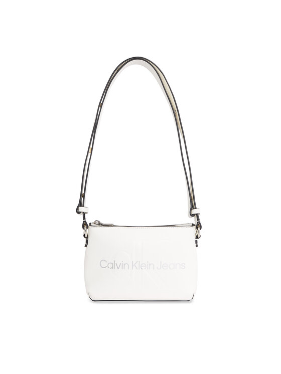 Calvin Klein Jeans Torbica Sculpted Camera Pouch21 Mono K60K610681 Bijela