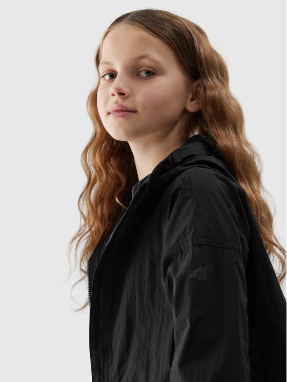 4F 4F Prechodná bunda 4FJWSS24TJACF129-21S Čierna Oversize
