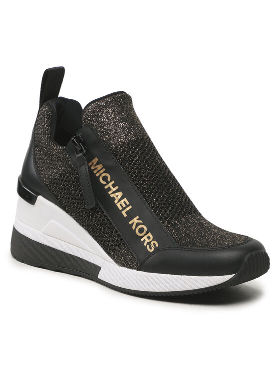 Michael kors hot sale wedge trainer