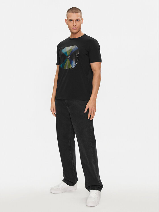 Armani Exchange Armani Exchange Tričko 3DZTJK ZJE6Z 1200 Čierna Regular Fit