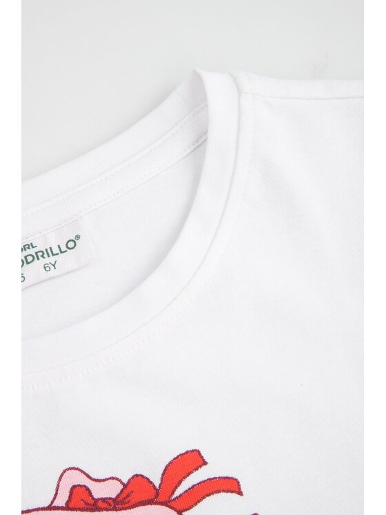 Coccodrillo Coccodrillo T-Shirt WC6143204GGK-001 Biały Regular Fit