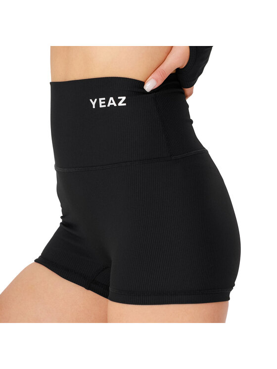 Yeaz Yeaz Szorty sportowe CLUB LEVEL Sportshorts Czarny Slim Fit