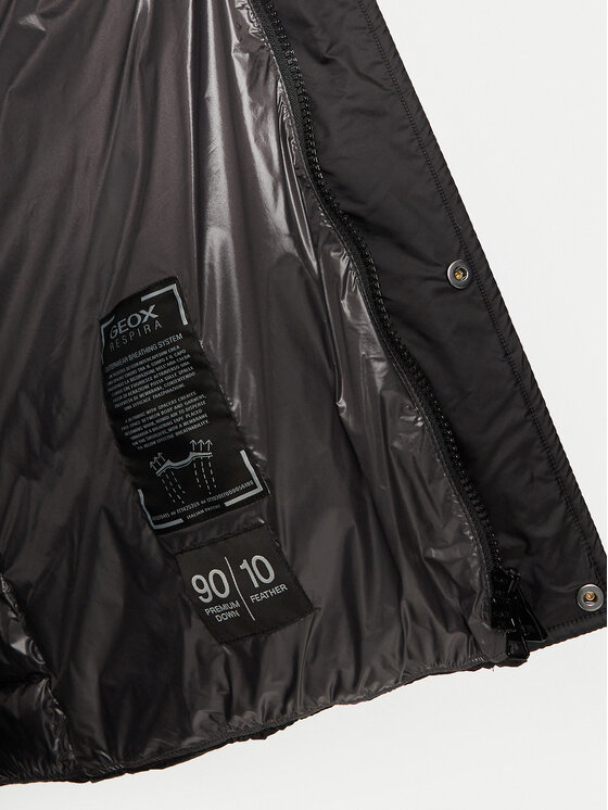 Geox Geox Μπουφάν πουπουλένιο Warrens M4625E T3146 F9000 Μαύρο Regular Fit