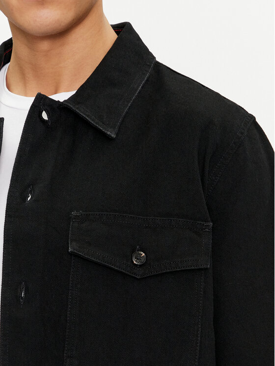 Hugo Jeansjacke Enalu 50500622 Schwarz Oversize | Modivo.de