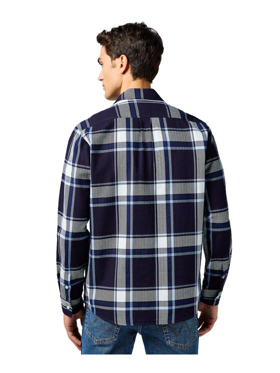 Wrangler Wrangler Camicia 112362898 Blu scuro Regular Fit