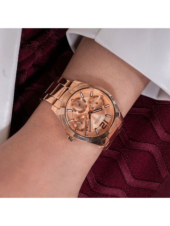 Guess Guess Hodinky GW0760L3 Růžové zlato