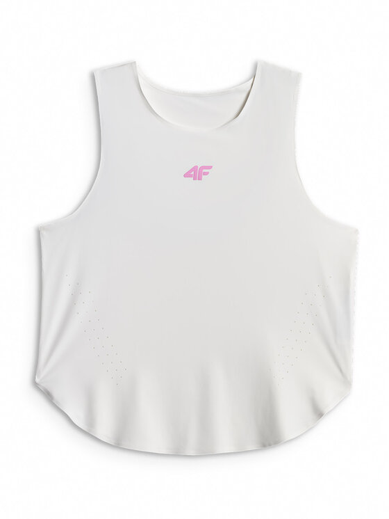 4F 4F Top TRAINING Biały Regular Fit