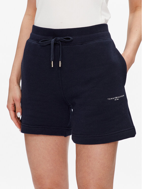 Tommy Hilfiger Tommy Hilfiger Sportovní kraťasy 1985 WW0WW38348 Tmavomodrá Relaxed Fit