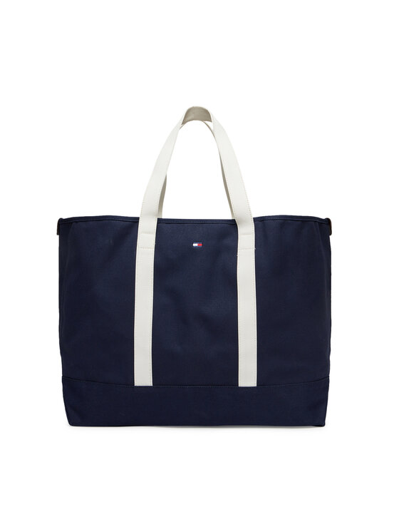 Tommy Hilfiger Tommy Hilfiger Torebka Th Summer Tote AM0AM13557 Granatowy