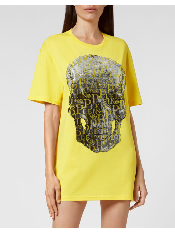 PHILIPP PLEIN PHILIPP PLEIN T-shirt 2591 Giallo Regular Fit