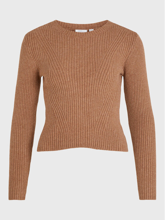 Vila Vila Светр Corin 14075795 Коричневий Regular Fit