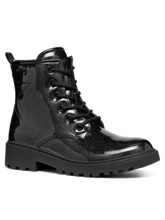 Geox Geox Ботуши Jr Casey J9420G 000KC C9999 S Черен
