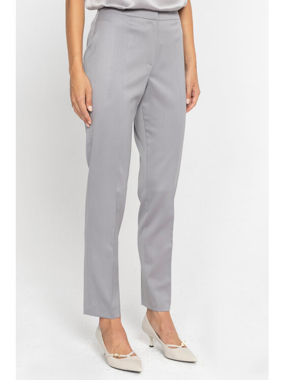 Deni Cler Milano Deni Cler Milano Spodnie materiałowe W-DC-5252-D5-H3-80-1 Szary Regular Fit