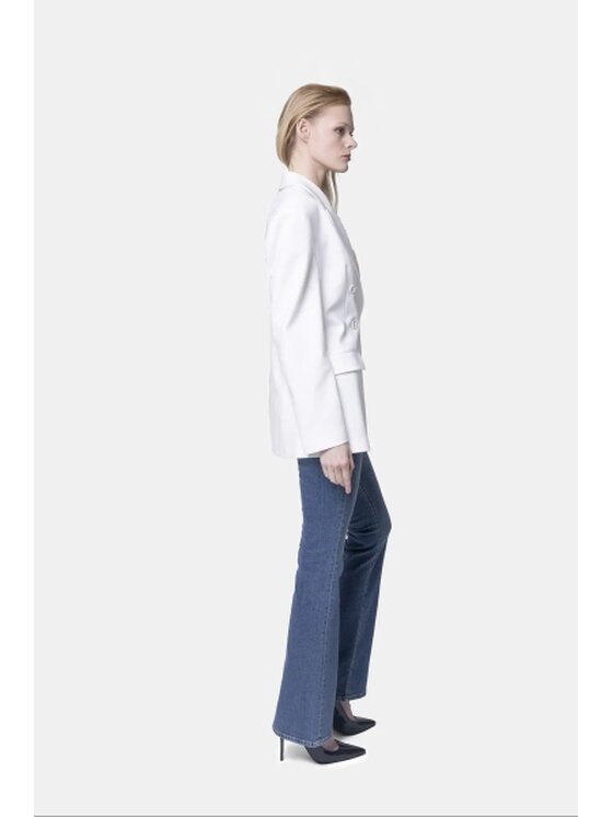 PINKO PINKO Marynarka Marinaio Biały Oversize