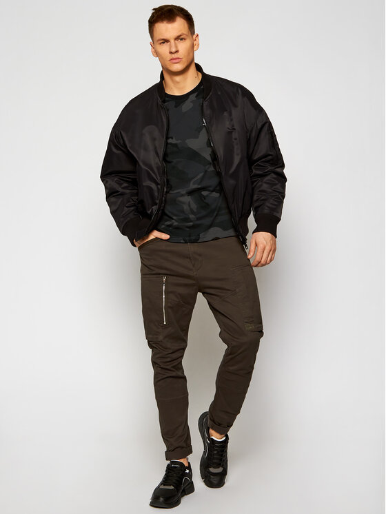 Alpha Industries Alpha Industries Marškinėliai Basic T Small Logo Camo 188505C Pilka Regular Fit