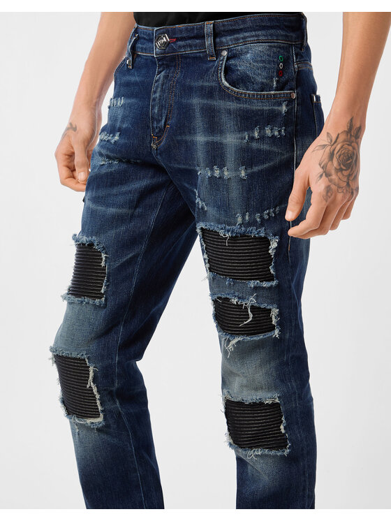 PHILIPP PLEIN PHILIPP PLEIN Jeansy 26873 Modrá Skinny Fit