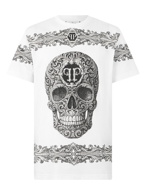 PHILIPP PLEIN PHILIPP PLEIN T-Shirt 31294 Biały Regular Fit