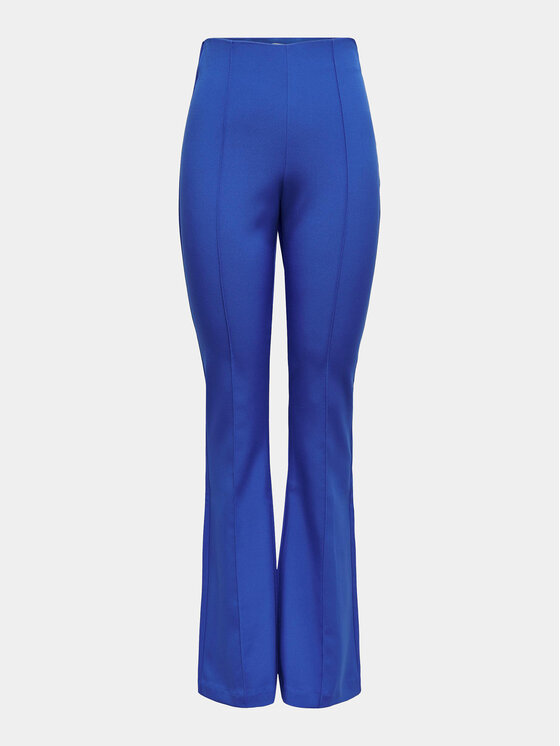 ONLY ONLY Kalhoty z materiálu Astrid 15318359 Modrá Flared Fit